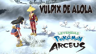 Como conseguir a VULPIX DE ALOLA en Leyendas Pokemon Arceus  Los Vulpix niveos y su escondite nival [upl. by Ailad]