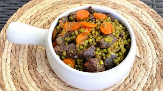 Recette petit pois à la viande de bœuf recettefacile recettesimple [upl. by Joana453]