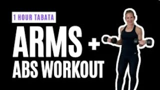 Intense 60minute Tabata Workout For Sculpted Arms And Abs  Burn Calories Fast [upl. by Meagan183]