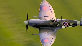 Flying historic WWII Spitfire plane  Red Bull Air Race Ascot 2014 [upl. by Spooner909]