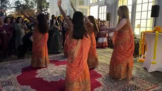 Happy Diwali at Governors Mansion celebration at State of New Jersey Dance Of Girls [upl. by Yzus]