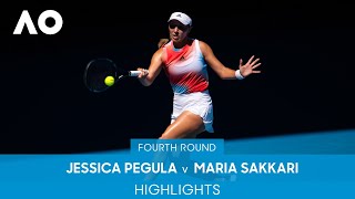 Jessica Pegula v Maria Sakkari Highlights 4R  Australian Open 2022 [upl. by Yraht544]