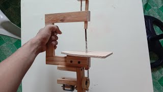 HOW TO MAKE A MINI SCROLL SAW  DIY SCROLL SAW [upl. by Siari]