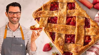 Easy Strawberry Rhubarb Pie [upl. by Alacim343]