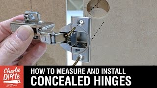 How to Measure amp Install Concealed Hinges on Cabinet Doors [upl. by Etta]