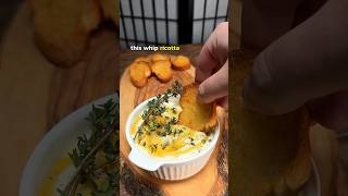 Whipped Ricotta with Honey Lemon amp Thyme Recipe 🤯 [upl. by Rennerb209]