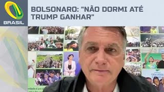 Bolsonaro diz que não dormiu até ter certeza de vitória de Donald Trump [upl. by Eicart962]