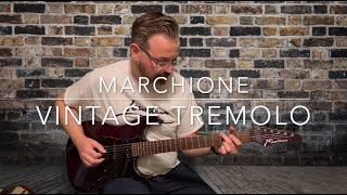 Marchione Black Vintage Tremolo Guitar Demo by Guitar Gallery [upl. by Nacim]