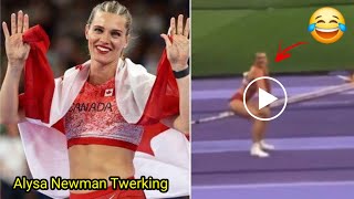 alysha newman twerk  Alysha Newman newman Twerk Celebration  Alysa Newman Twerking [upl. by Fong773]