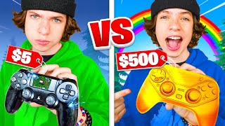 5 Controller vs 500 Controller Challenge  Fortnite [upl. by Yssim96]