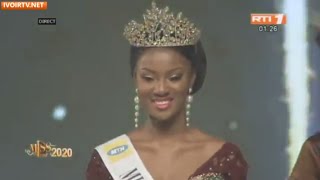 Beauté Mlle Kouadio Marilyne élue Miss Cote divoire 2020 [upl. by Ellezig]