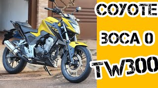 CB 300F TWISTER COM ESCAPAMENTO ESPORTIVO COYOTE RS1 [upl. by Holds389]