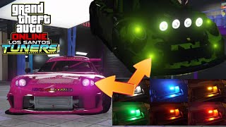 CHANGER LA COULEUR DES PHARES GTA ONLINE LS TUNERS CHANGE THE COLOR OF THE HEADLIGHTS COMET S2 GTA 5 [upl. by Fredek873]