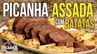 COMO FAZER PICANHA ASSADA COM BATATAS  CLUBE DA PICANHA [upl. by Adnim414]