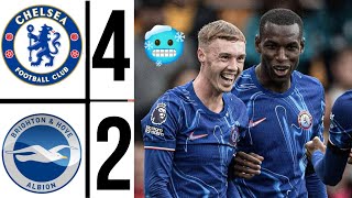 chelsea vs brighton 42 Highlights Premier League  Cole Palmer super hat trick goal 🥶🔥 [upl. by Jp825]