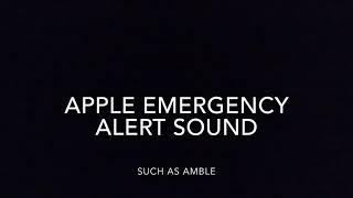 AppleiOS Emergency Alert Sound Effect [upl. by Willey]