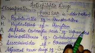 Mnemonics for Anti epileptics drugs Classification [upl. by Idnat495]