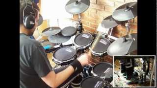 The Stranglers  Golden Brown Drum Cover  Franki Bio [upl. by Ahsirhcal]