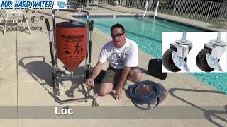 Upgrades for Standard Hopper Wet Blasting System for Pool Tile Cleaning [upl. by Illoh166]