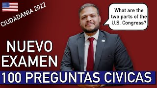 NUEVO EXAMEN DE LAS 100 PREGUNTAS CIVICAS [upl. by Aicirtan]