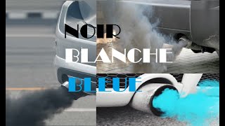 Fumée à Léchappement Noir  Blanche  Bleue [upl. by Ecirehs781]