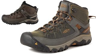 Mens Targhee 3 Mid Height Waterproof Hiking Boots by KEEN [upl. by Efron]