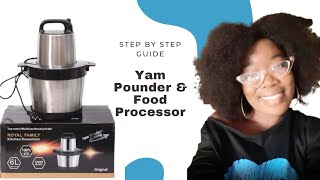 How To Pound Yam With a Food Processor POUND YAM IN 2 MINUTES😯 Step by Step Guide amp Unboxing [upl. by Say192]