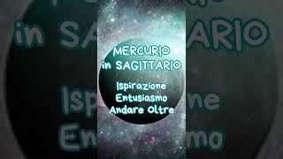 MERCURIO in SAGITTARIO [upl. by Janicki]