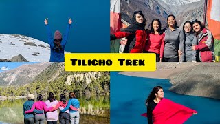 Tilicho Trek  Five girls  Highest lake of Nepal  2081 [upl. by Nipahc]