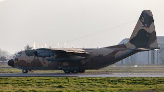 Lockheed KC130H Hercules quot FAU quot Taking off From Santiago de Chile Airport [upl. by Debor]