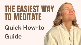 Easiest way to meditate  Quick guide how to breathe consciously [upl. by Gnirol]