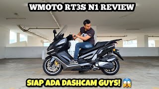 WMOTO RT3S N1 2023 Malaysia REVIEW  MAXI SCOOTER  DASHCAM  TFT LCD [upl. by Cynth]