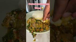 Okro soup🤤 food duet cooking cookingfood foodie shorts [upl. by Yentruocal]