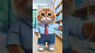 Cat going to the medical store 🏬 cat cute catlover kitten shortsfeed viralshorts shorts [upl. by Nniuqal810]