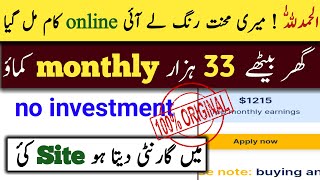 Earn 33000 per month online in Pakistan  online work from home jobs 2023  Easy way to earn [upl. by Hsinam]