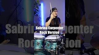 Sabrina Carpenter Goes ROCK drums sabrinacarpenter popgoespunk girldrummer [upl. by Kwapong]