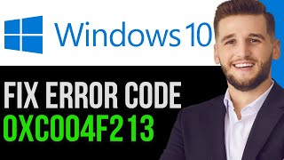 HOW TO FIX ERROR CODE 0XC004F213 IN WINDOWS 10 2024FULL GUIDE [upl. by Leterg791]