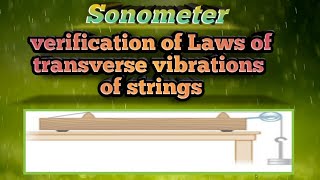 Sonometer  Verifications of laws of transverse vibrations of Strings [upl. by Aliak623]