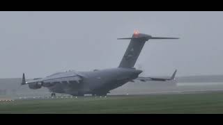 C17 Globemaster III 088196 departing RAF Lakenheath  061124 [upl. by Latt]