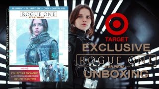 Rogue One  A TARGET EXCLUSIVE Star Wars Blu Ray Unboxing [upl. by Gerrie]