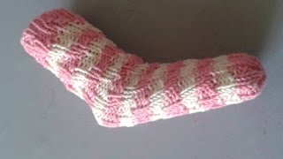 EINFACHE Babysocken ohne Ferse stricken  Anleitung  Würmlies [upl. by Yerfdog]