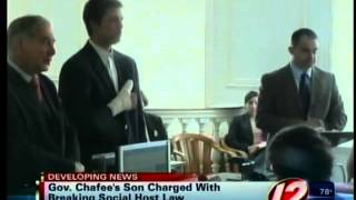 Chafee son charged with breaking social host law [upl. by Eves]