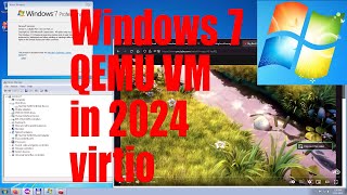 Windows 7 64 bit QEMU VM tutorial for beginners using virtio  March 2024  98c56c78 [upl. by Rattan402]