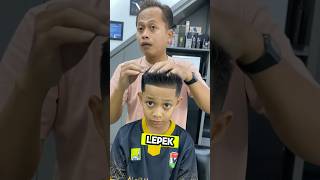 Rambut lemes bisa langsung bervolume kalo pakai clay barbershop barbershopterdekat barber [upl. by Alisa]