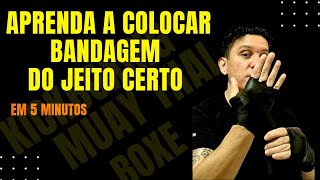 Como Colocar Bandagem  Muay Thai Kickboxing e Boxe [upl. by Lenaj]