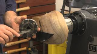 Turning a Tenon on a Small Walnut Bowl in HD  Woodturning HowTo [upl. by Aipmylo]