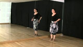 Técnica de baile flamenco nivel básico Carretilla [upl. by Aissila]