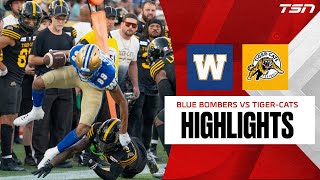 CFL WEEK 15 HIGHLIGHTS Blue Bombers vs TigerCats [upl. by Latini]