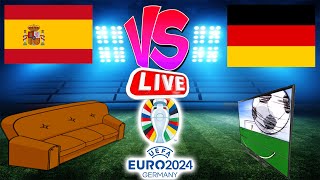 🔴ESPAGNE  ALLEMAGNE  QUART DE FINALE EURO 2024  LIVE [upl. by Colpin]