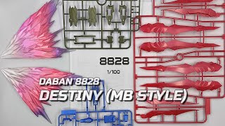 UNBOX  DABAN 8828  DESTINY MB STYLE MODEL KIT [upl. by Eicak]